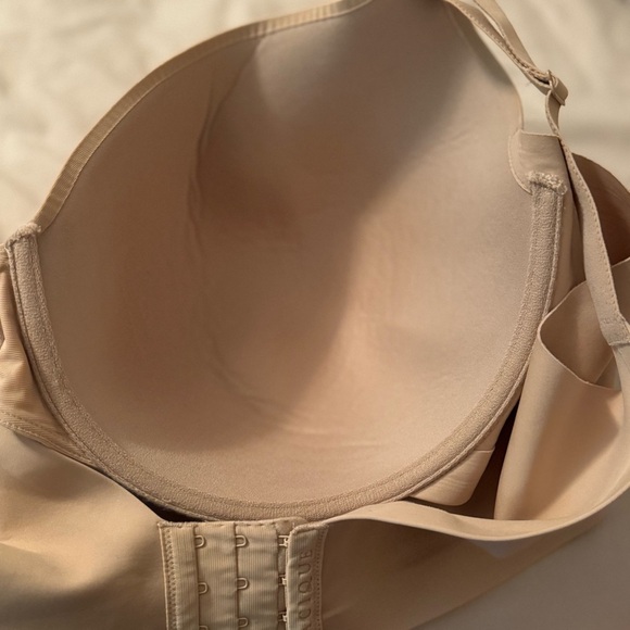 Cacique Lane Bryant Lightly Lined Full Coverage Underwire Beige Tan Bra Size 46F - Picture 3 of 9